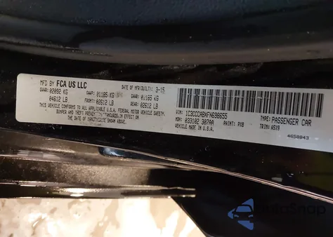 2015 Chrysler 200 Limited из США, поврежденный, VIN 1C3CCCABXFN698655